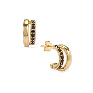 Midas Earrings that includes 0.35cts of Black Spinel