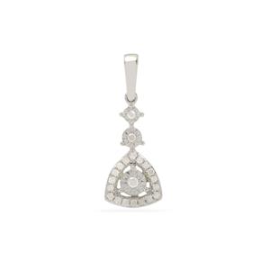 Sterling Silver Pendant with 1/8 Carat Diamond