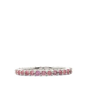 Sterling Silver Ring with 1ct Burmese Pink Spinel