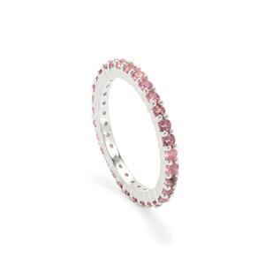 Sterling Silver Ring with 1ct Burmese Pink Spinel